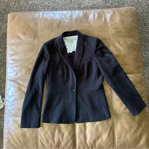 Tahari Arthur S. Levine Women's Black White Polka-dot Blazer Jacket Size 6